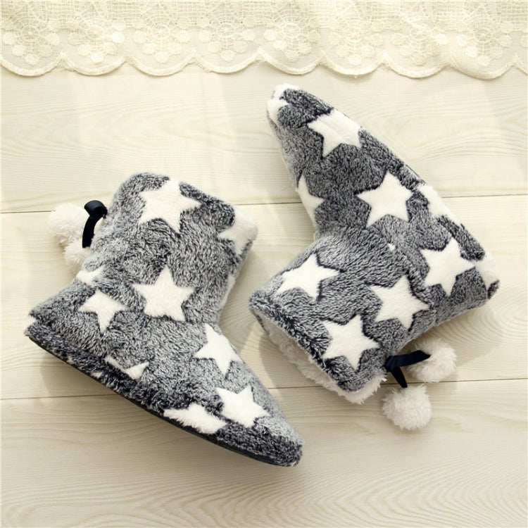 Winter Thick Bottom Home Boots Cotton Slippers For Women, Size: 40-41