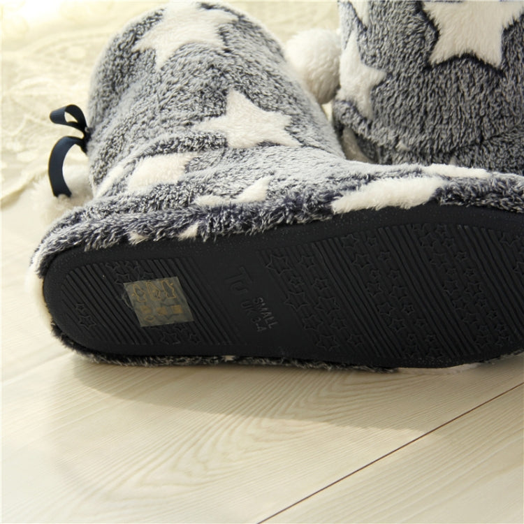 Winter Thick Bottom Home Boots Cotton Slippers For Women, Size: 40-41