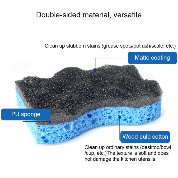 6 PCS Household Cleaning Sponge Kitchen Scouring Pad