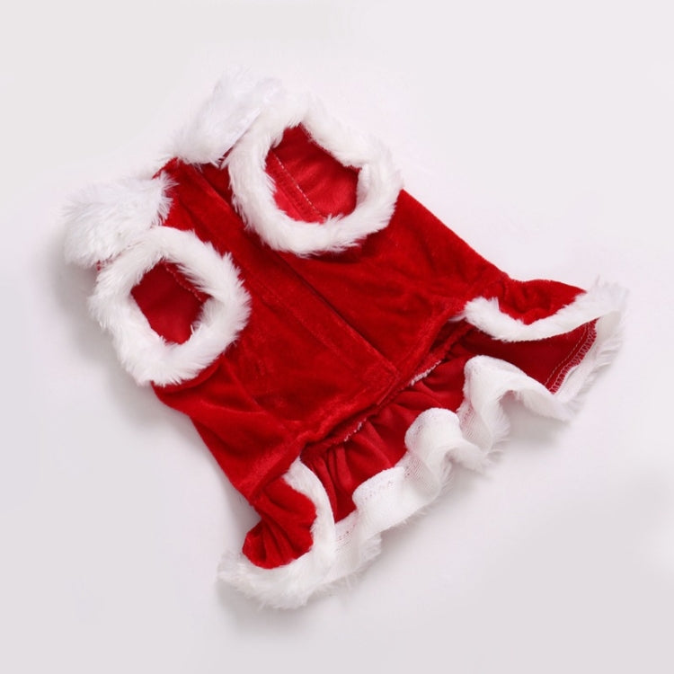 Pet Supplies Christmas Pet Clothing Dog Skirt, Size: M(Red)