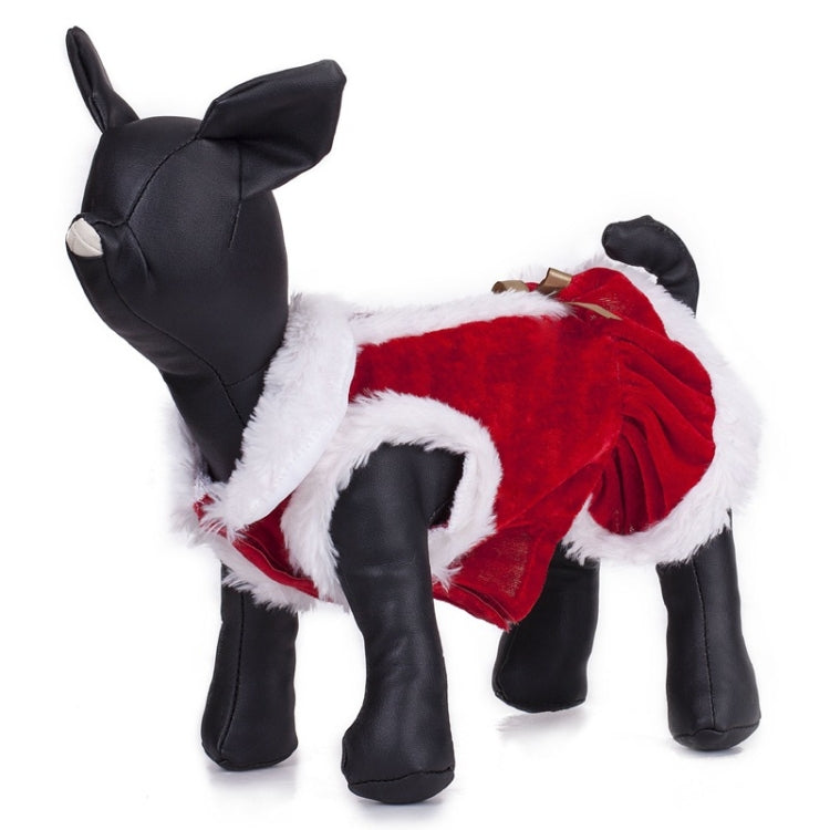 Pet Supplies Christmas Pet Clothing Dog Skirt, Size: L(Red)