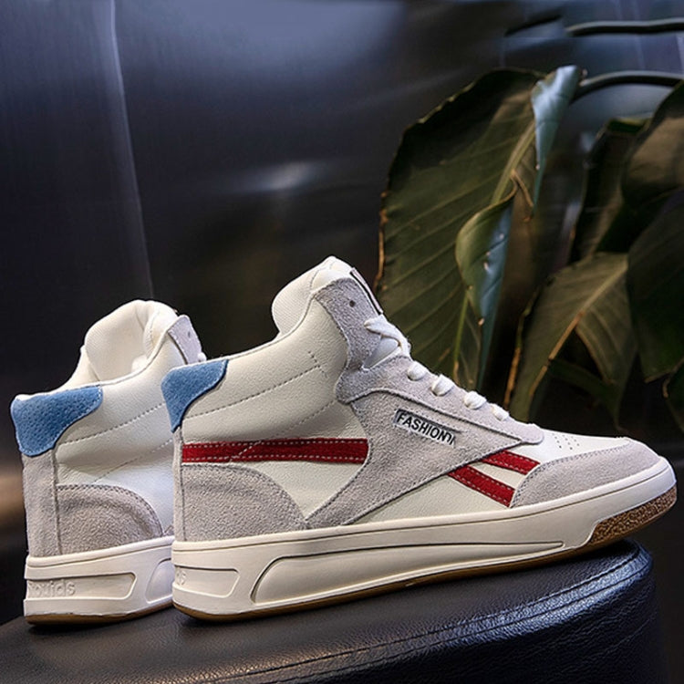 Genuine Leather White Shoes Women Casual All-Match High-Top Single Shoes, Size: 36