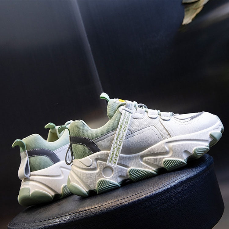 Autumn And Winter Casual Sports Shoes Female Leather Old Shoes, Size: 38