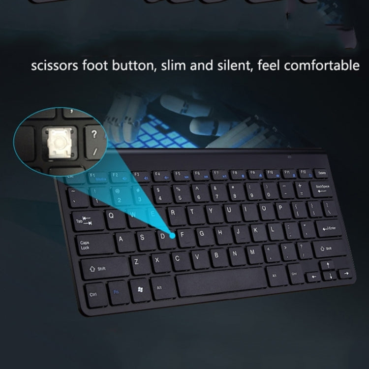 USB External Notebook Desktop Computer Universal Mini Wireless Keyboard Mouse, Style:Keyboard and Mouse Set