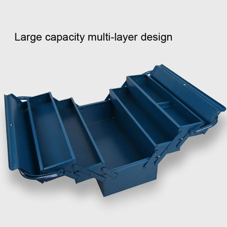 Double Handle Double Open Three-Layer Tool Box Household Hardware Tool Storage Box, Specification: M (460x200x200mm)