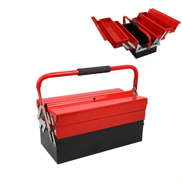 Multifunctional Single Handle Double Opening Tool Box Three-Layer Hardware Tool Storage Box