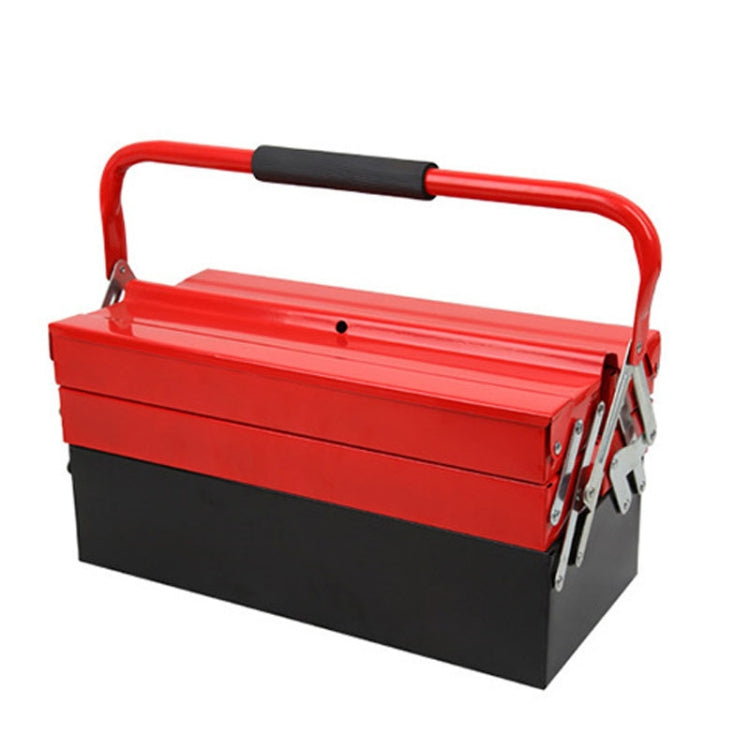 Multifunctional Single Handle Double Opening Tool Box Three-Layer Hardware Tool Storage Box