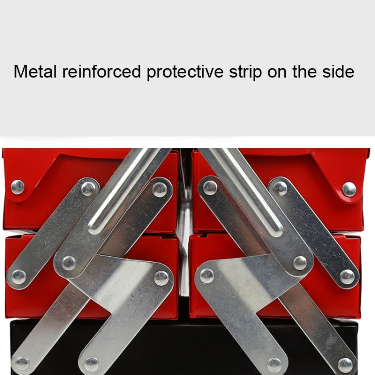 Multifunctional Single Handle Double Opening Tool Box Three-Layer Hardware Tool Storage Box
