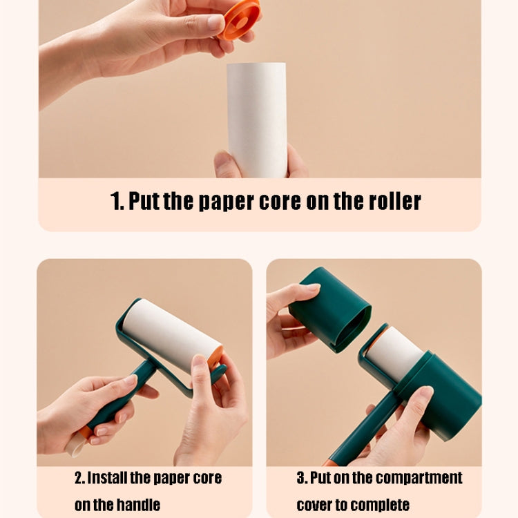 2 PCS Household Square Color Contrast Roller Pet Clothes Sticking Device