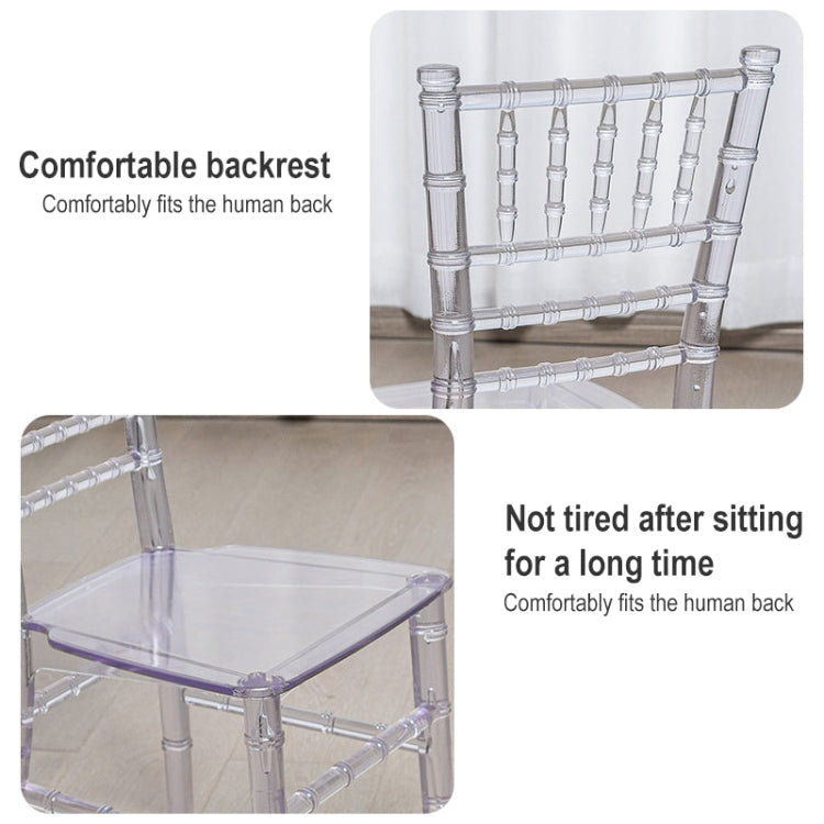 Hotel Banquet Resin Transparent Plastic Dining Chair