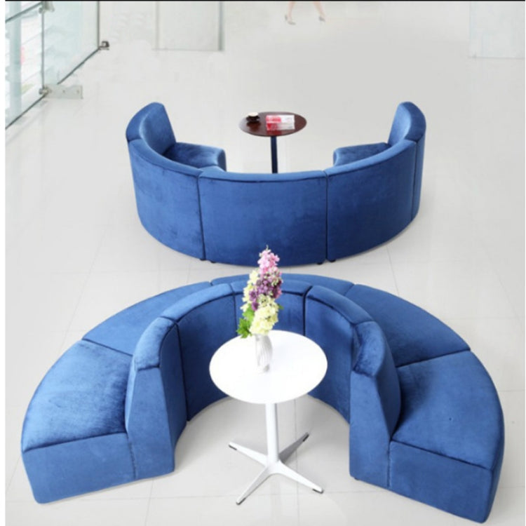 Hotel Sofas Boutique Office Furniture Round Creative Cloth or PU Leather Art Sofa Combination