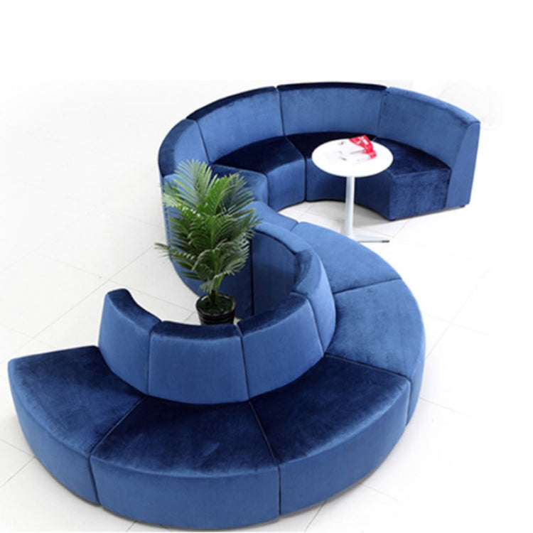 Hotel Sofas Boutique Office Furniture Round Creative Cloth or PU Leather Art Sofa Combination