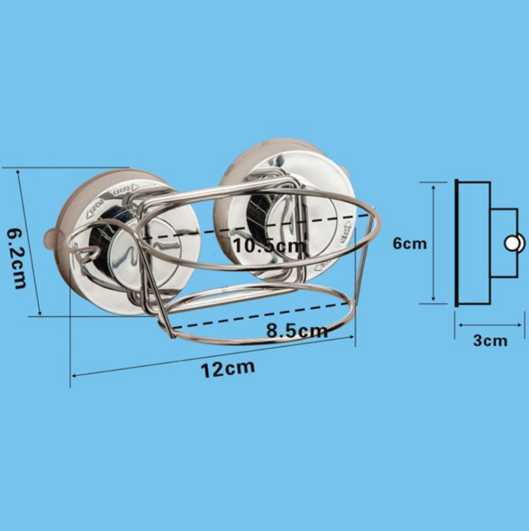 Powerful Suction Cup Hair Dryer Rack Bathroom Wall Suction Rack