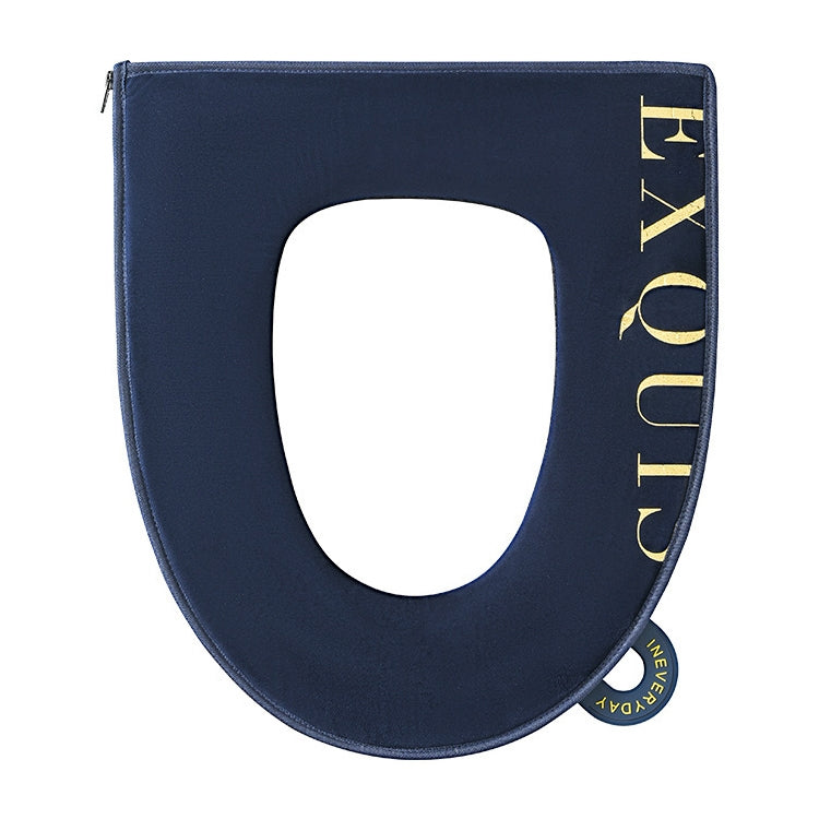Household Waterproof Toilet Seat With Zipper And Handle, Style:Round