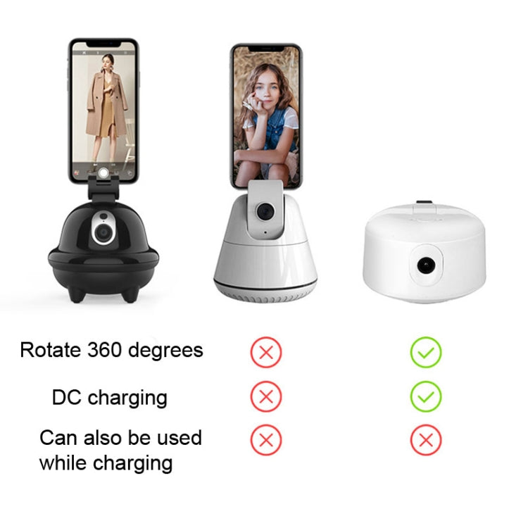 U-2 360 Degree Rotation Panoramic Head Auto AI Face Tracking Object Tracking Holder With Phone Clamp for Smartphones, GoPro, DSLR Cameras