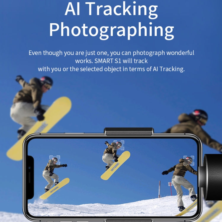 AOCHUAN Smart S1 Handheld Stabilizer Three-Axis Intelligent Follow-Up Anti-Shake Bracket Multi-Function Shooting Handheld Gimbal