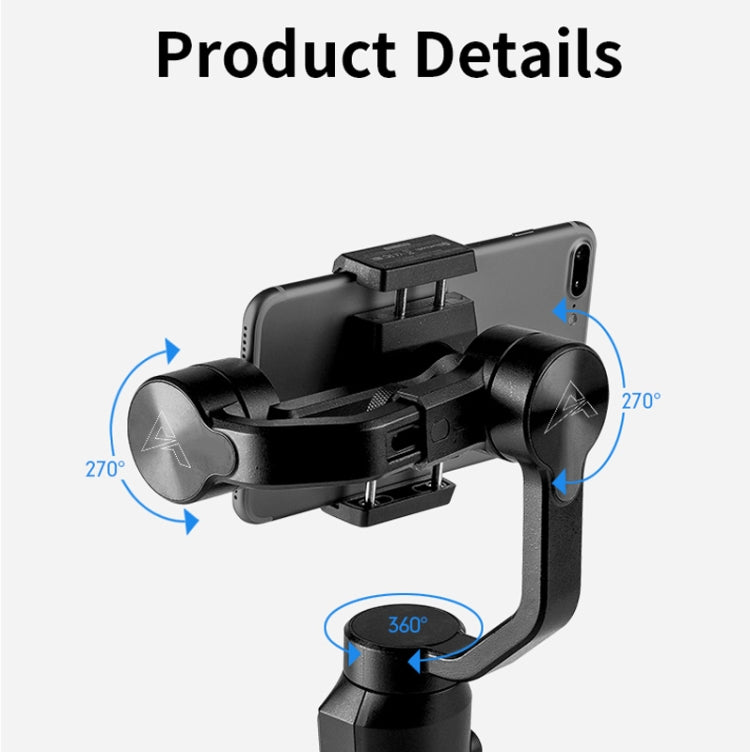 AOCHUAN Smart S1 Handheld Stabilizer Three-Axis Intelligent Follow-Up Anti-Shake Bracket Multi-Function Shooting Handheld Gimbal