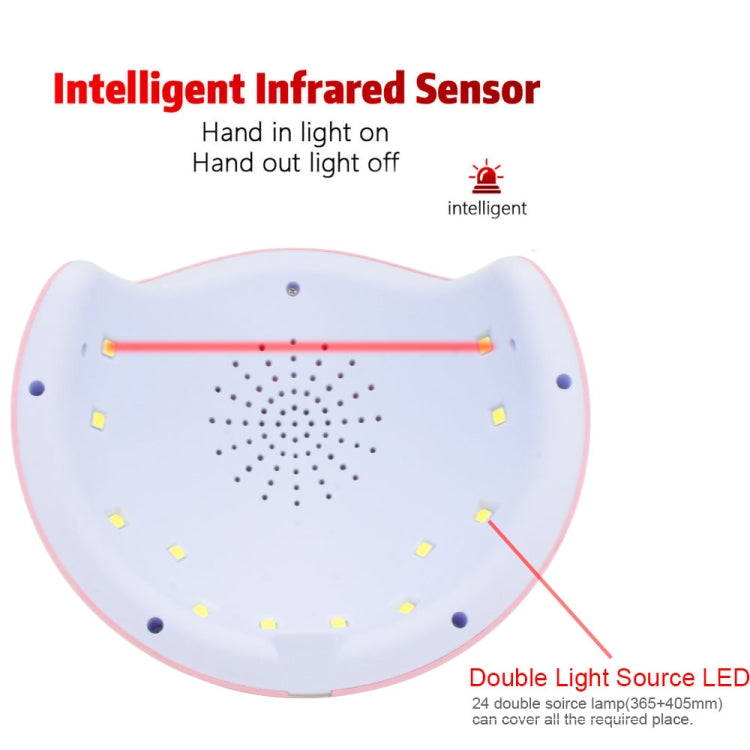 UV Lamp LED Nail Lamp Nail Dryer Fingernail Gel Curing Sensor, Color:36W UV LED lamp