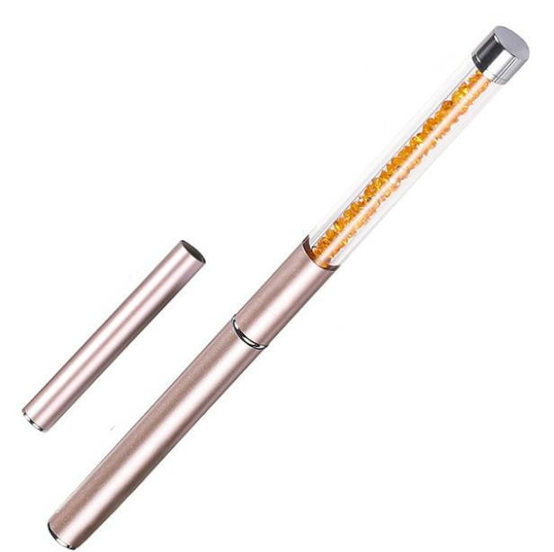 3 PCS Manicure Tool Set Crystal Carved Light Therapy Pen 3D Special Painted Drawing Flower Diamond Rod