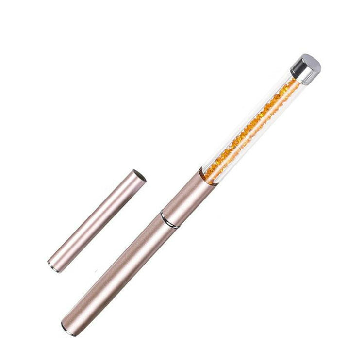 3 PCS Manicure Tool Set Crystal Carved Light Therapy Pen 3D Special Painted Drawing Flower Diamond Rod