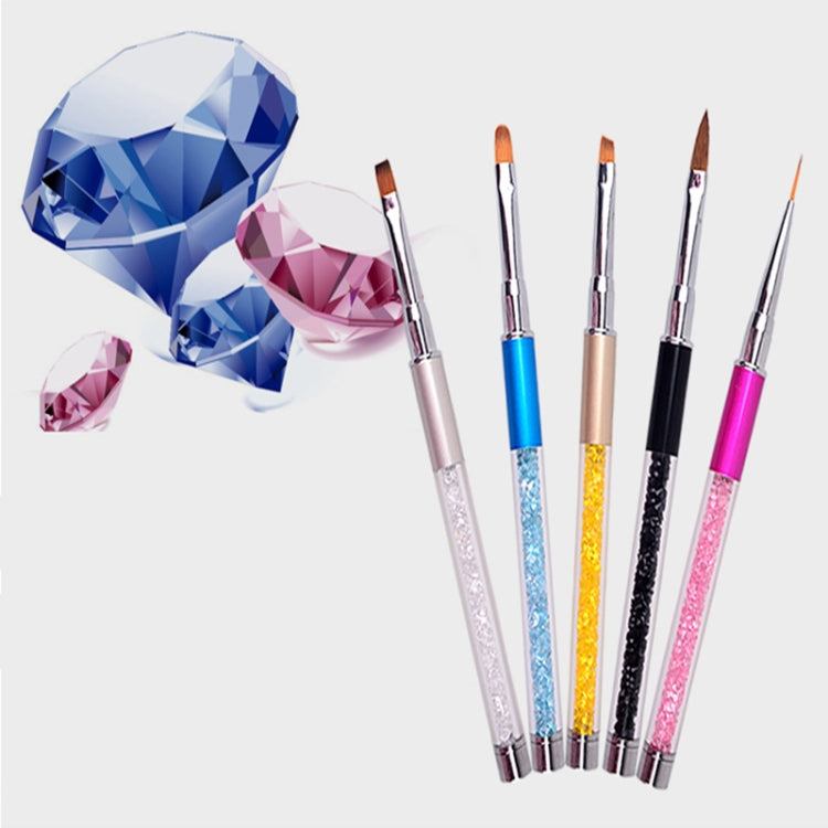 3 PCS Manicure Tool Set Crystal Carved Light Therapy Pen 3D Special Painted Drawing Flower Diamond Rod