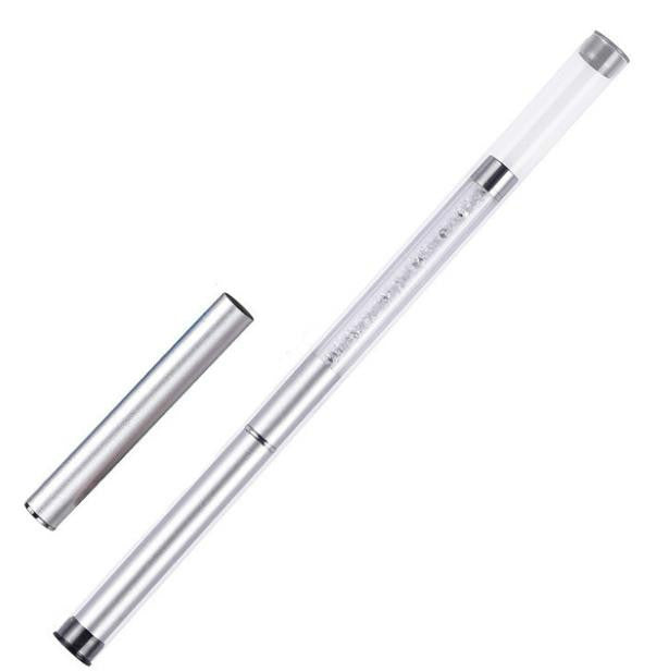 3 PCS Manicure Tool Set Crystal Carved Light Therapy Pen 3D Special Painted Drawing Flower Diamond Rod