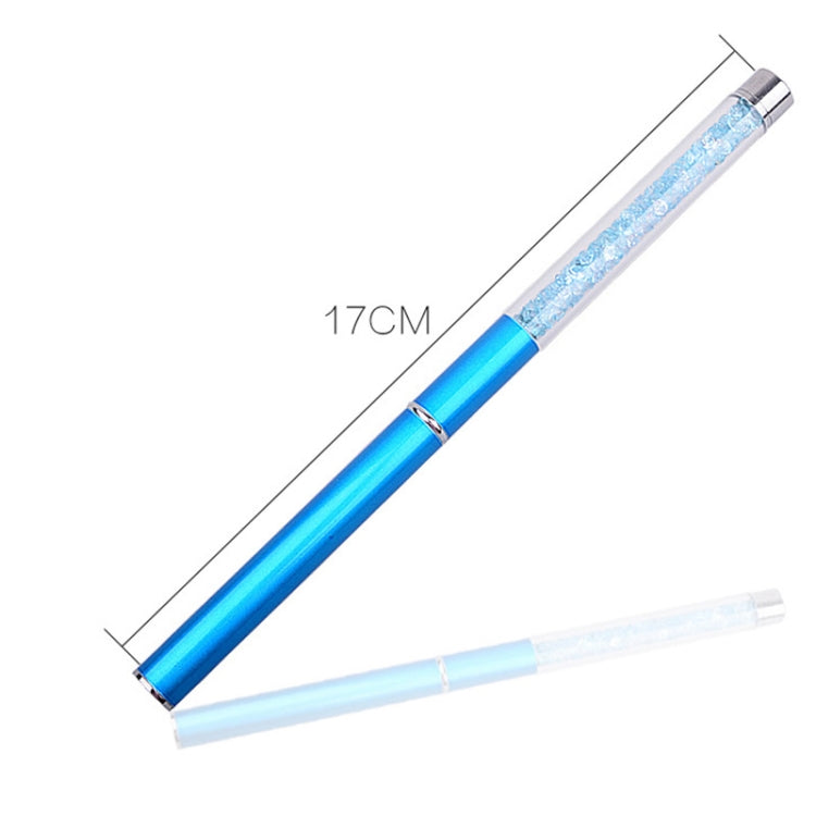 3 PCS Manicure Tool Set Crystal Carved Light Therapy Pen 3D Special Painted Drawing Flower Diamond Rod