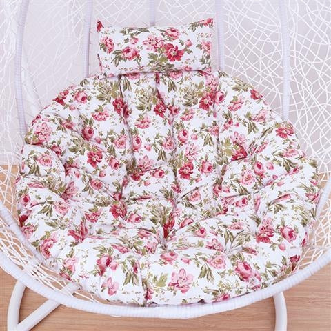 Courtyard Garden Hanging Basket Chair Rocking Chair Sponge Swing Seat Cushion, Size:110x100x10cm