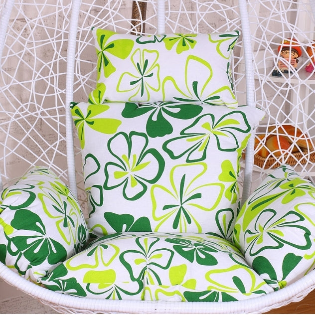 Courtyard Garden Hanging Basket Chair Rocking Chair Sponge Swing Seat Cushion, Size:110x100x10cm