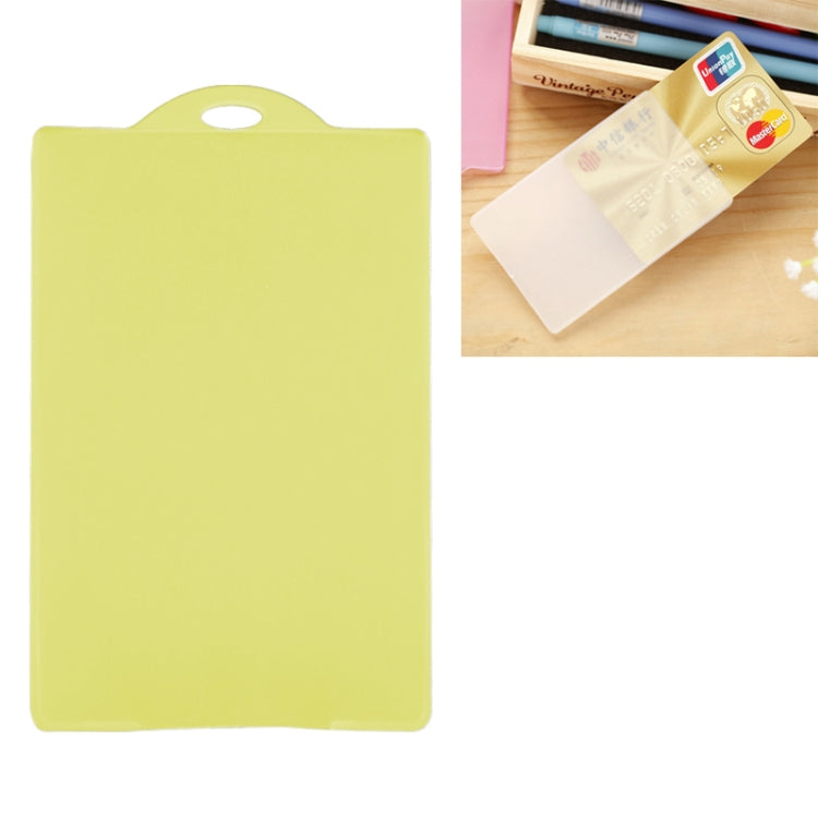 Card Holder Cover Slim PVC Transparent IC Card Bus Credit Card Cover Case Holder
