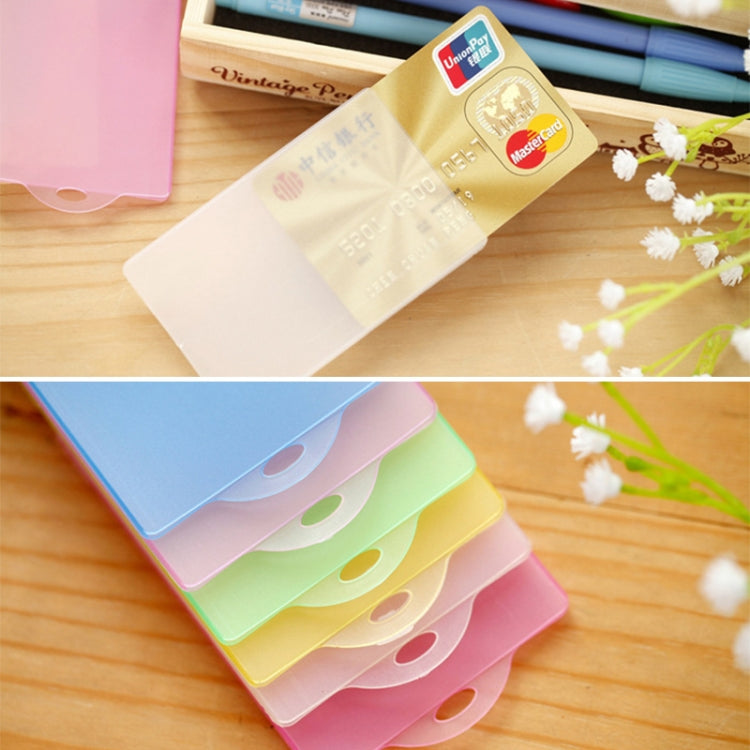 Card Holder Cover Slim PVC Transparent IC Card Bus Credit Card Cover Case Holder
