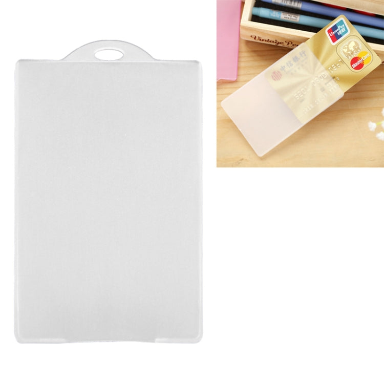 Card Holder Cover Slim PVC Transparent IC Card Bus Credit Card Cover Case Holder