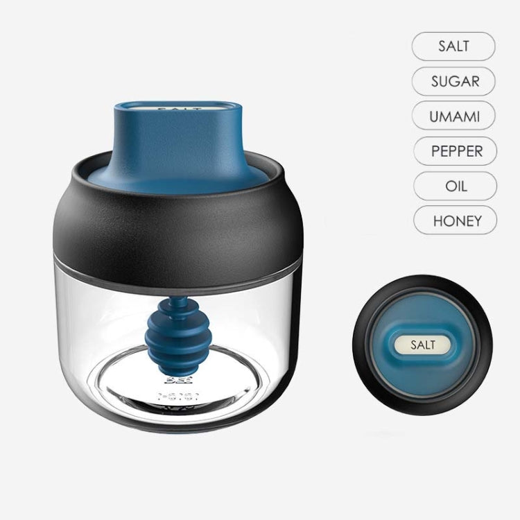 3 in 1 280ml Glass Seasoning Jar With Label & Moisture-Proof Lid & Spoon