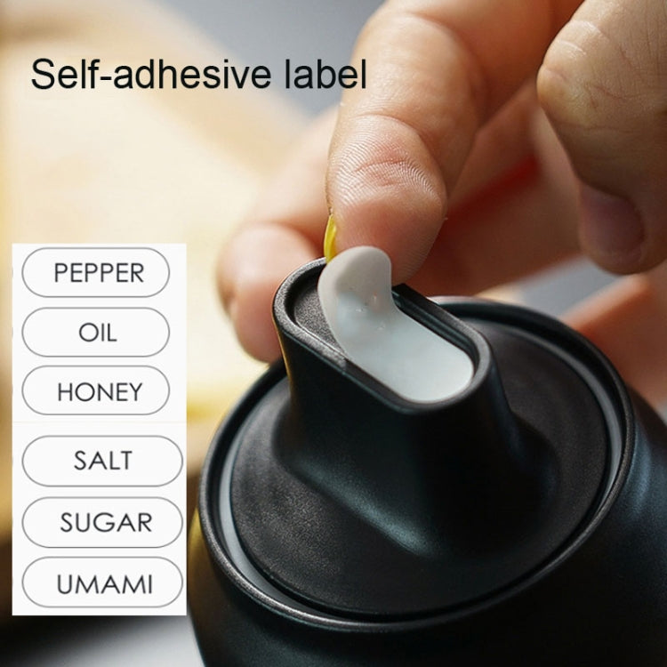 3 in 1 280ml Glass Seasoning Jar With Label & Moisture-Proof Lid & Spoon