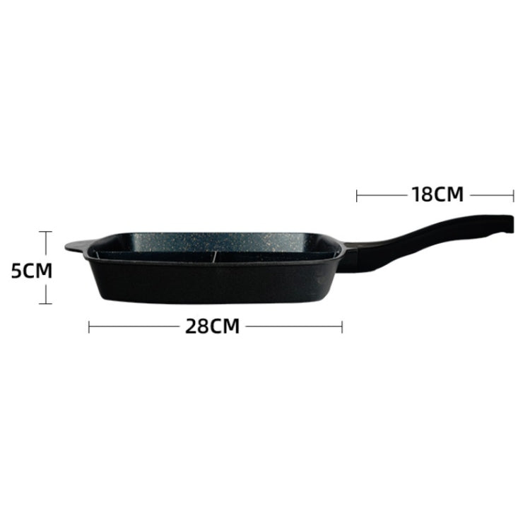 3 In 1 Multifunctional Steak Frying Pan Breakfast Pan Non-Stick Pan
