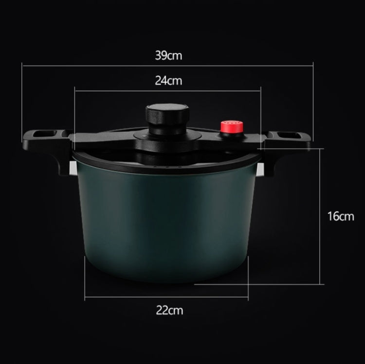 6L Large Capacity Saucepan Non-Stick Pan Micro Pressure Cooker For Induction Cooker, Specification:Aluminum Pot