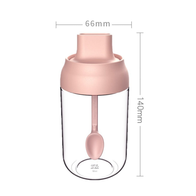 3 PCS Macaron Ribbon Moisture-Proof Lid Spoon One Seasoning Jar Glass Seasoning Bottle with Label, Style:Seasoning Bottle