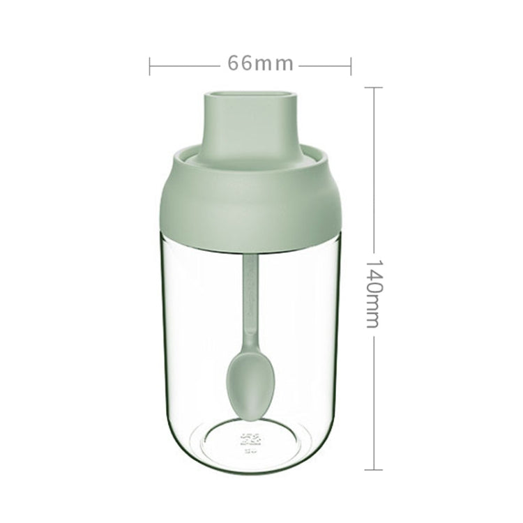 3 PCS Macaron Ribbon Moisture-Proof Lid Spoon One Seasoning Jar Glass Seasoning Bottle with Label, Style:Seasoning Bottle