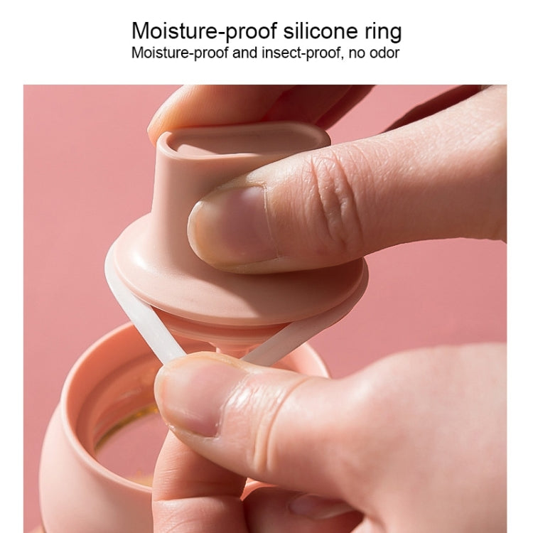 3 PCS Macaron Ribbon Moisture-Proof Lid Spoon One Seasoning Jar Glass Seasoning Bottle with Label, Style:Honey Bottle