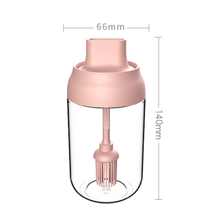 3 PCS Macaron Ribbon Moisture-Proof Lid Spoon One Seasoning Jar Glass Seasoning Bottle with Label, Style:Brush Oil Bottle