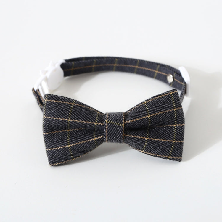 4 PCS Pet Sub-Bow Tie Adjustable Cat Dog Collar Accessories, Style:Bowknot, Size:S 17-32cm