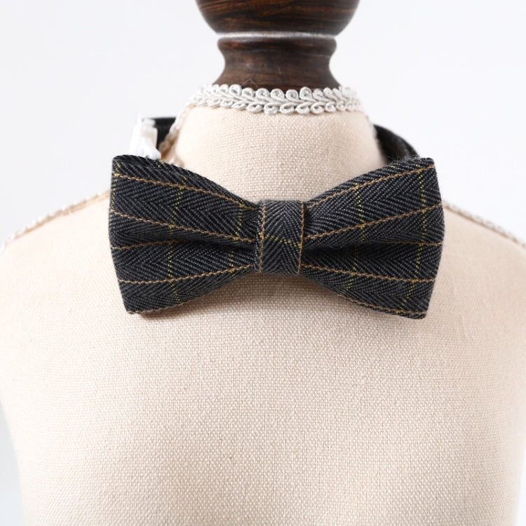 4 PCS Pet Sub-Bow Tie Adjustable Cat Dog Collar Accessories, Style:Bowknot, Size:S 17-32cm