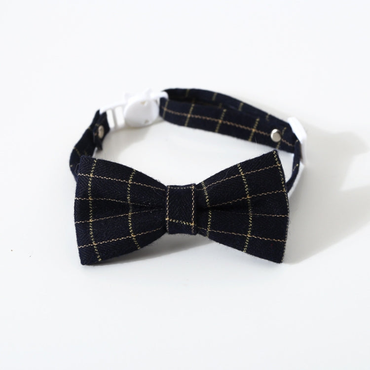 4 PCS Pet Sub-Bow Tie Adjustable Cat Dog Collar Accessories, Style:Bowknot, Size:S 17-32cm
