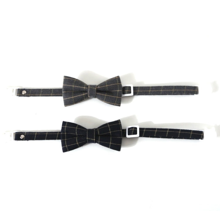4 PCS Pet Sub-Bow Tie Adjustable Cat Dog Collar Accessories, Style:Bowknot, Size:S 17-32cm