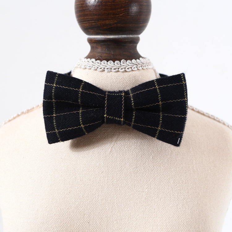 4 PCS Pet Sub-Bow Tie Adjustable Cat Dog Collar Accessories, Style:Bowknot, Size:S 17-32cm