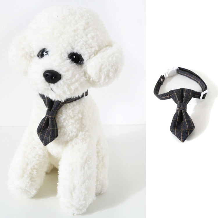 4 PCS Pet Sub-Bow Tie Adjustable Cat Dog Collar Accessories, Style:Tie, Size:S 17-32cm