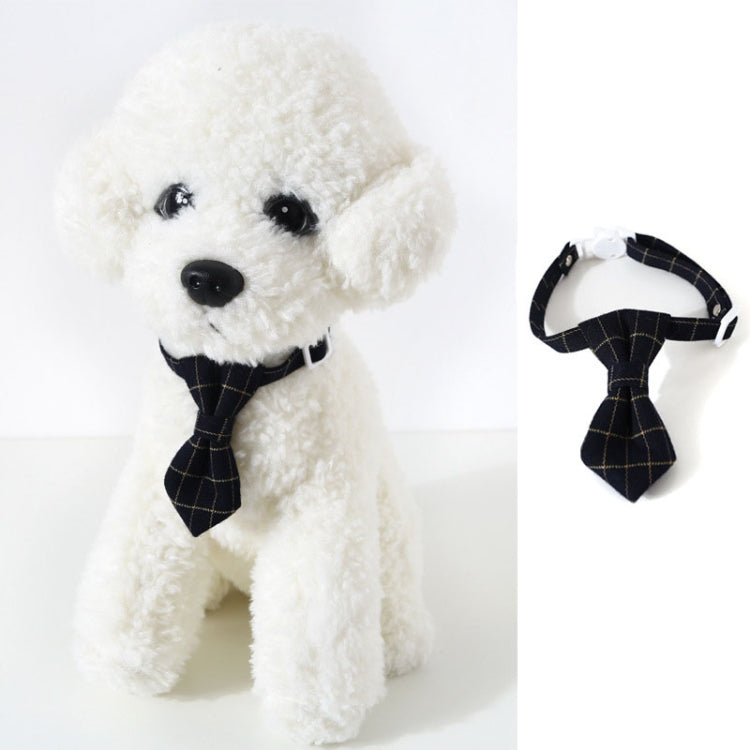 4 PCS Pet Sub-Bow Tie Adjustable Cat Dog Collar Accessories, Style:Tie, Size:S 17-32cm