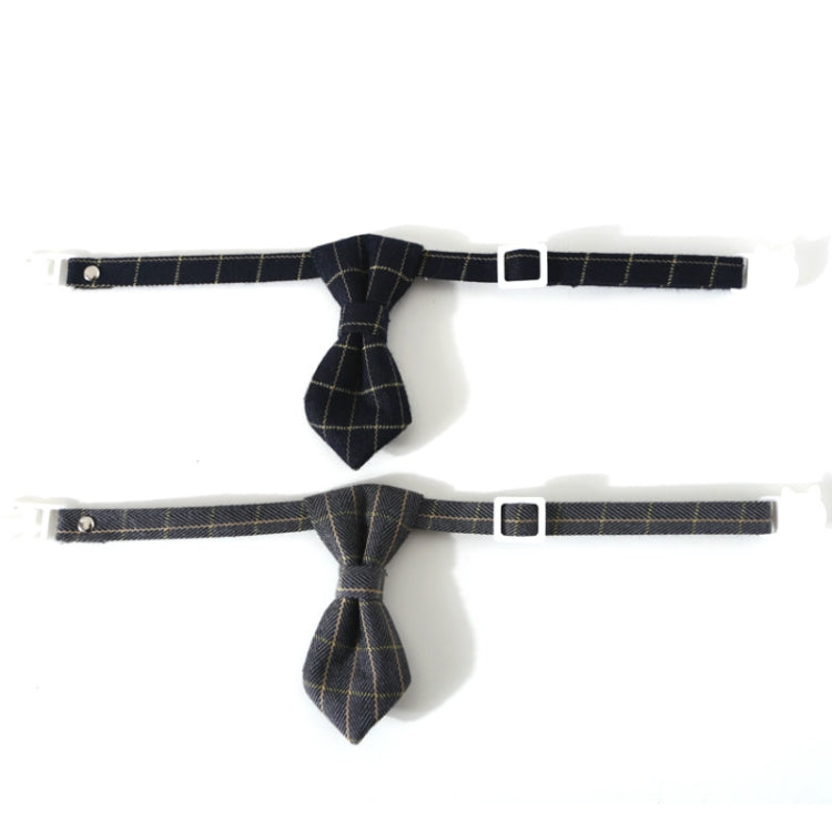 4 PCS Pet Sub-Bow Tie Adjustable Cat Dog Collar Accessories, Style:Tie, Size:S 17-32cm