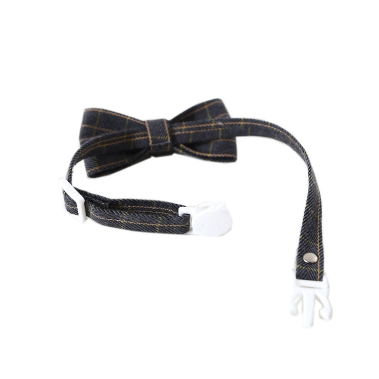 4 PCS Pet Sub-Bow Tie Adjustable Cat Dog Collar Accessories, Style:Tie, Size:S 17-32cm