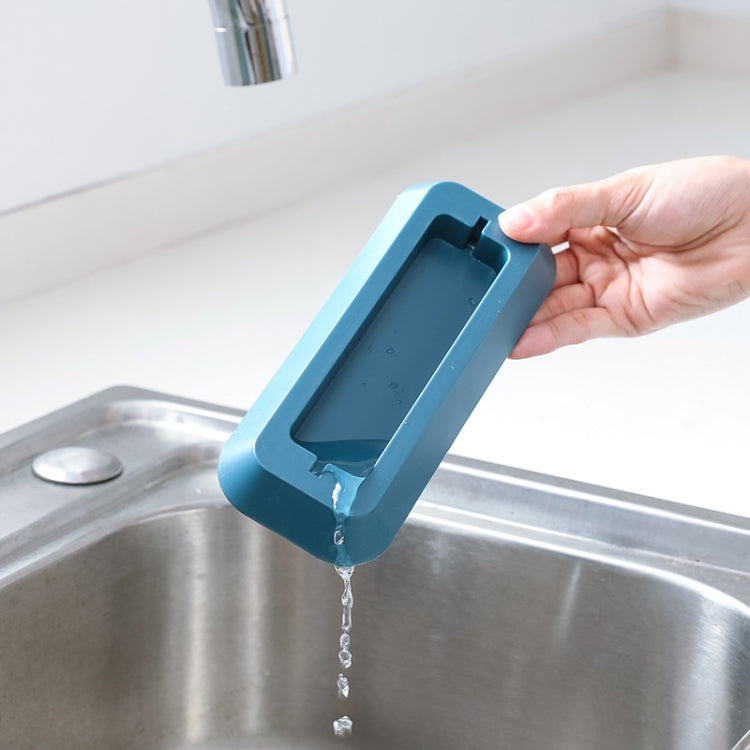 2 PCS  Kitchen Multifunctional Three-Hole Invisible Knife Holder Hollow Drain Kitchenware Storage Rack